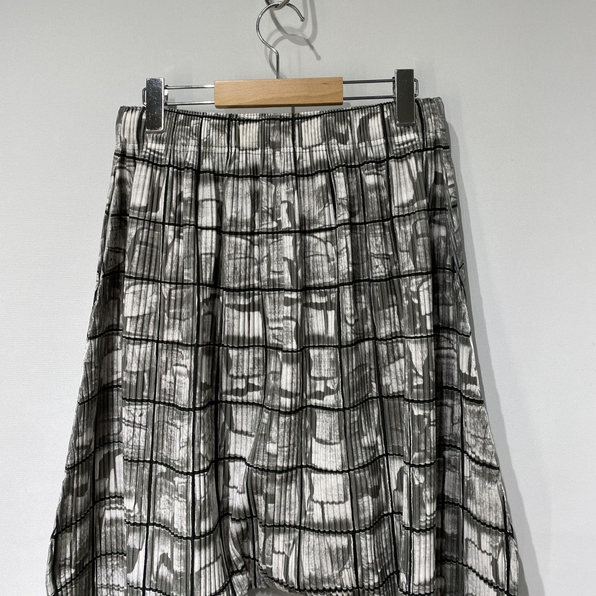 HOMME PLISSE ISSEY MIYAKE 17SS総柄／PLEATS／SAROUELプリーツサルエルイージーパンツ 古着・中古-5枚目のアイテム画像