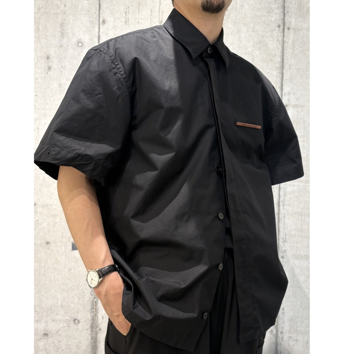 JIL SANDER 21SSNever Fade Away Plaque Shirt半袖シャツ 古着・中古-2枚目のアイテム画像