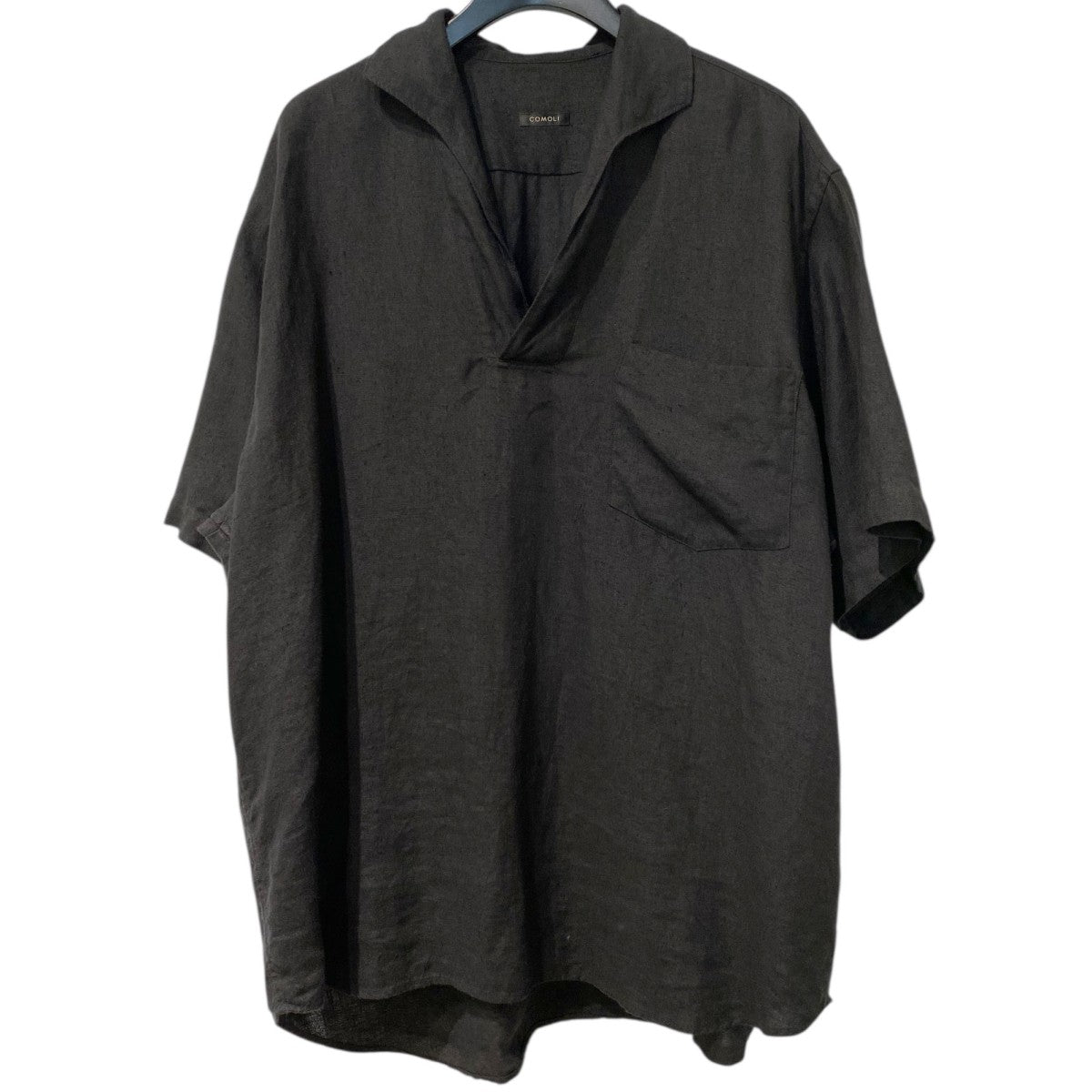 COMOLI コモリ スキッパー半袖シャツ COMOLI (コモリ) ベタシャン スキッパー半袖シャツ