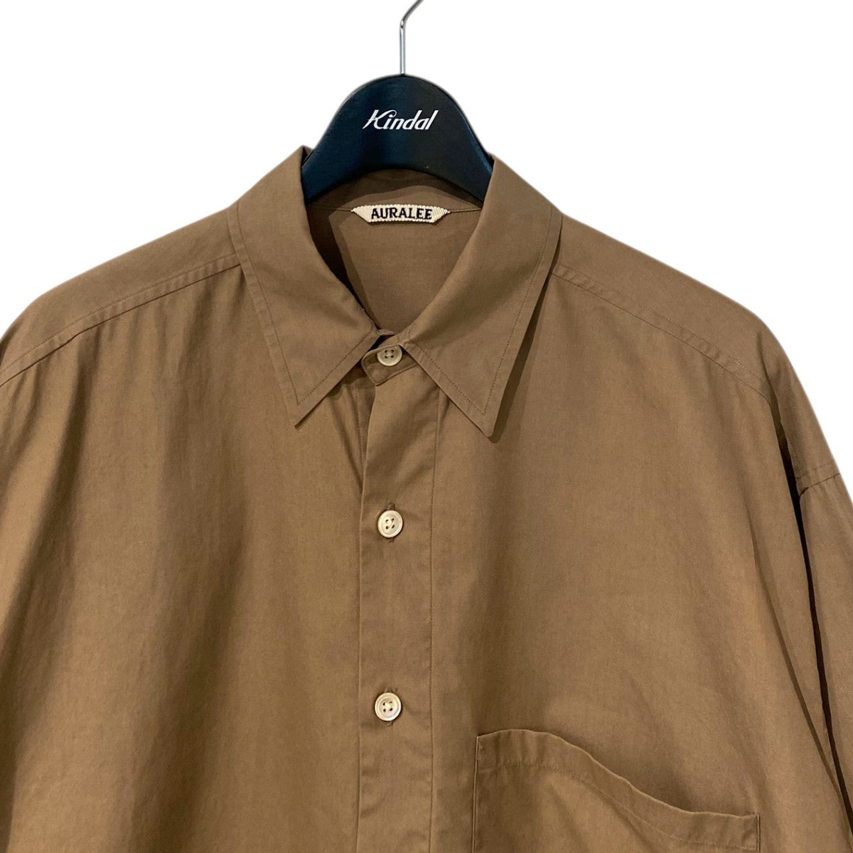 AURALEE(オーラリー) 19SSWashed Finx Twill Half Sleeved Big