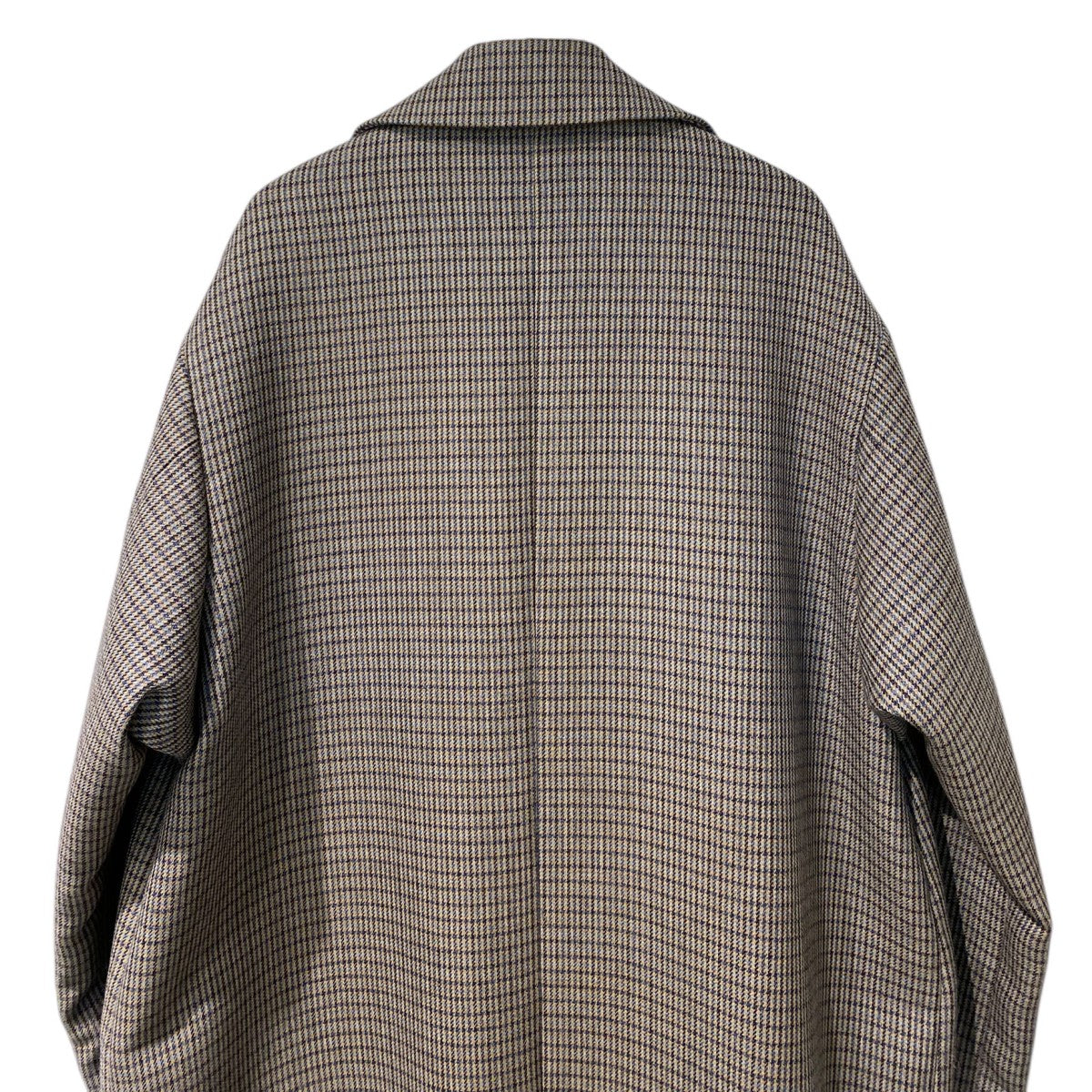 AURALEE(オーラリー) 19AWDOUBLE FACE CHECK SOUTIEN COLLAR COAT