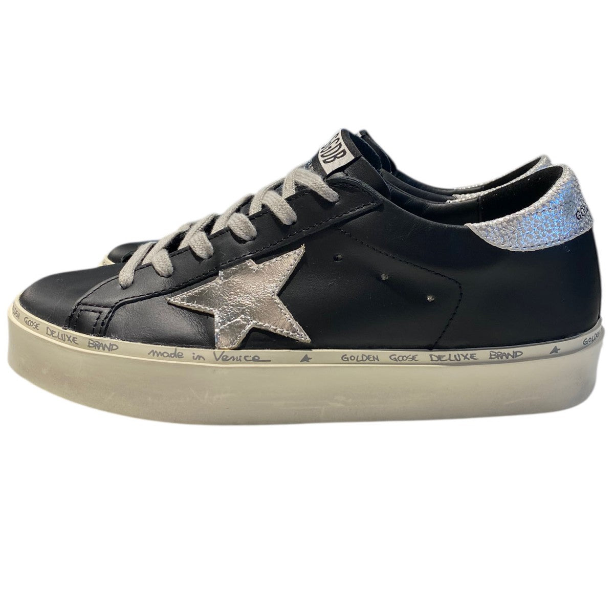 送料無料◆2025新品  GOLDEN GOOSE(ゴールデングース) HI STARハイスター ブラック 靴