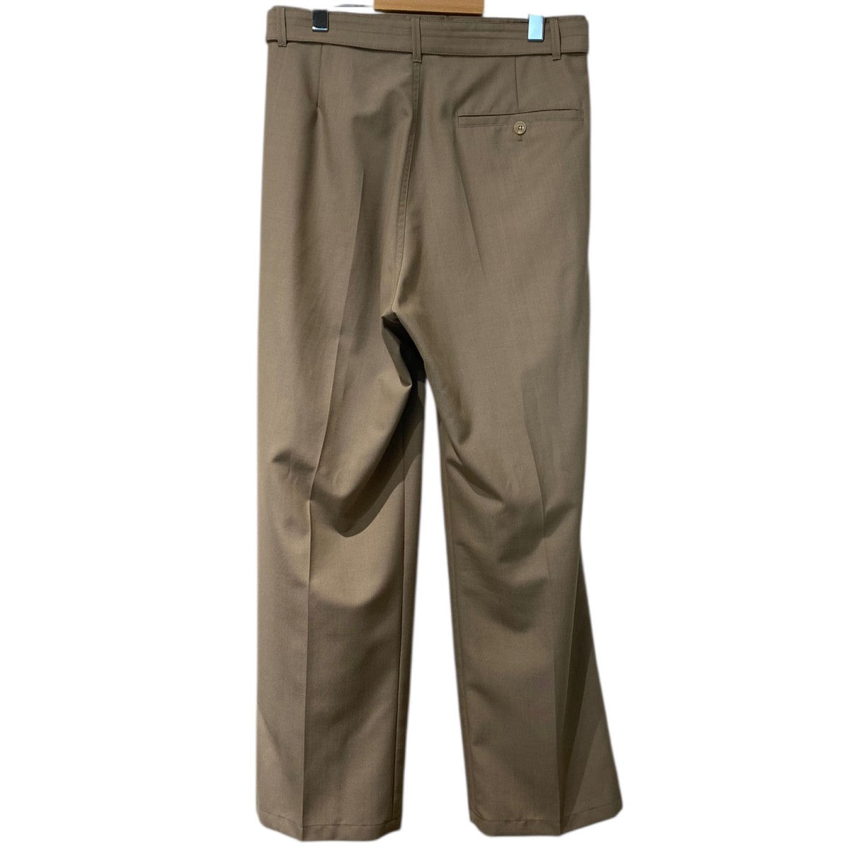 Lemaire ワイドチノパン 綿麻　46 23ss LEMAIRE 22SS LARGE PANTS wide chino pants cinch back design