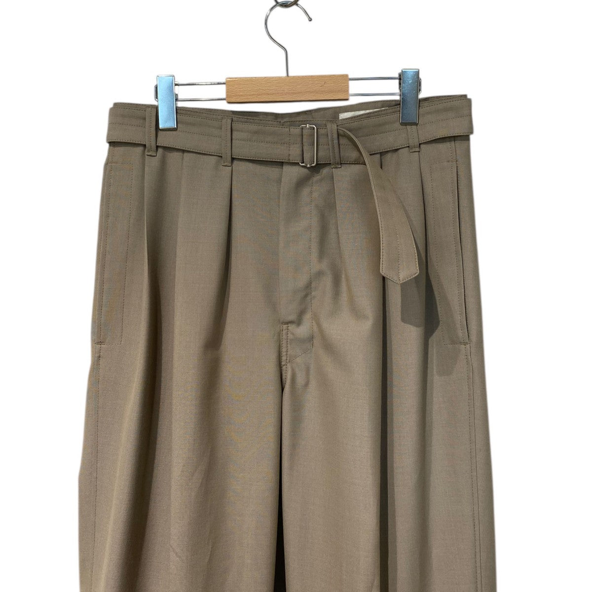 【新品】LEMAIRE/ルメール LARGE PANTS ワイドパンツ LEMAIRE(ルメール) 22AWBelted Loose Pleated Pantsベルト付