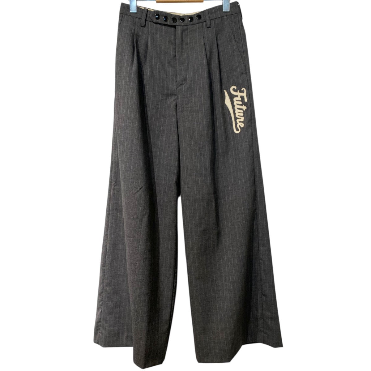 MASU 22AWFuture Wide Trousersワイドスラックスパンツ 古着・中古-1枚目のアイテム画像