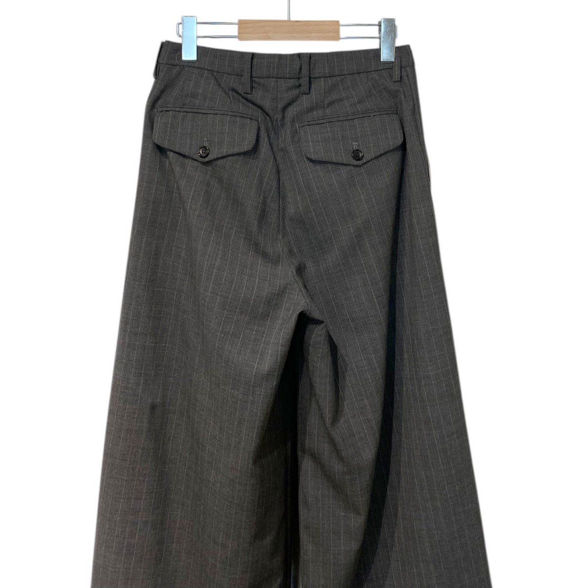 パンツ MASU 22AW future wide trousers size46 MASU(エムエーエスユー)のFUTURE WIDE TROUSERS GRAY(スラックス