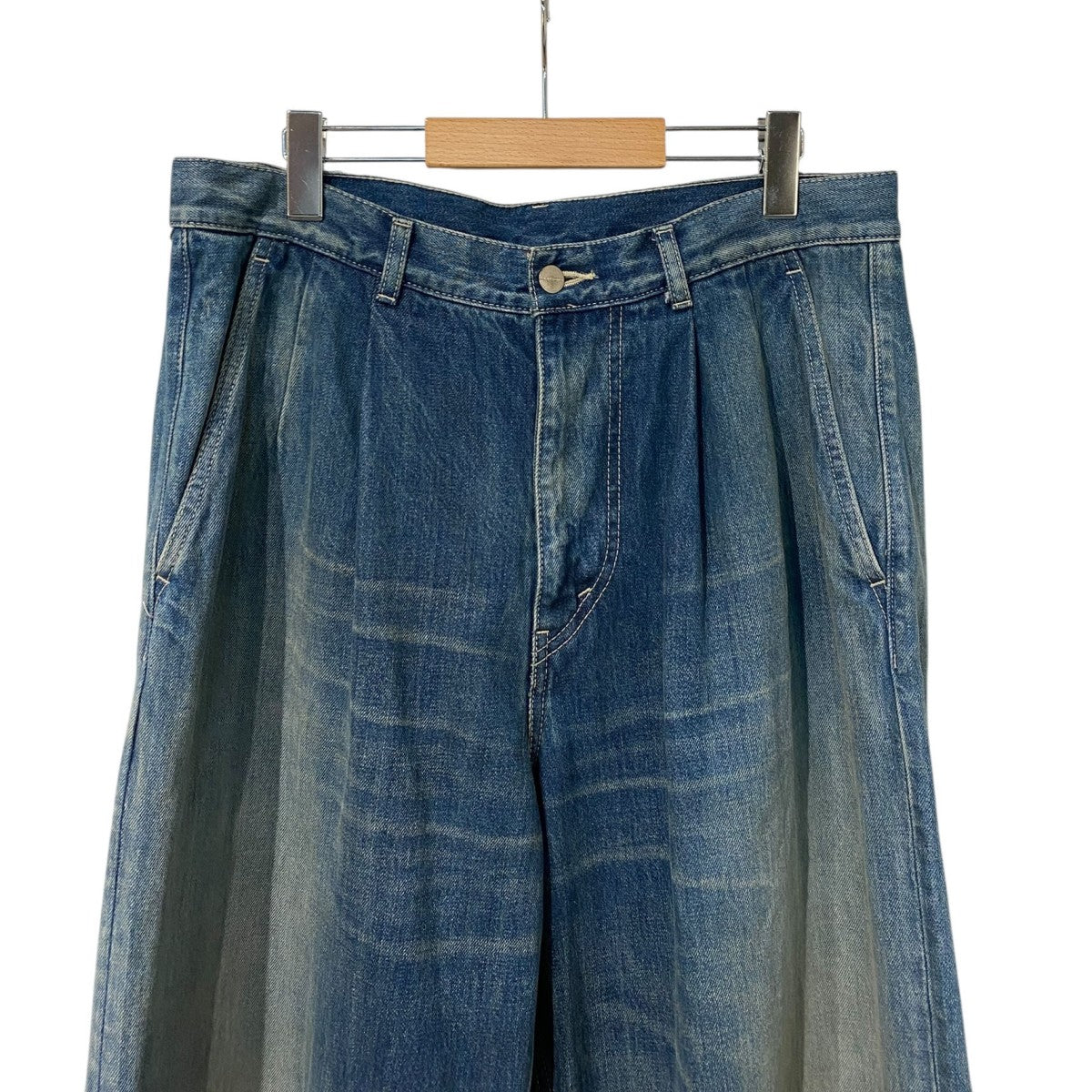 Graphpaper インディゴデニムパンツ Graphpaper Colorfast Denim Belted Pants