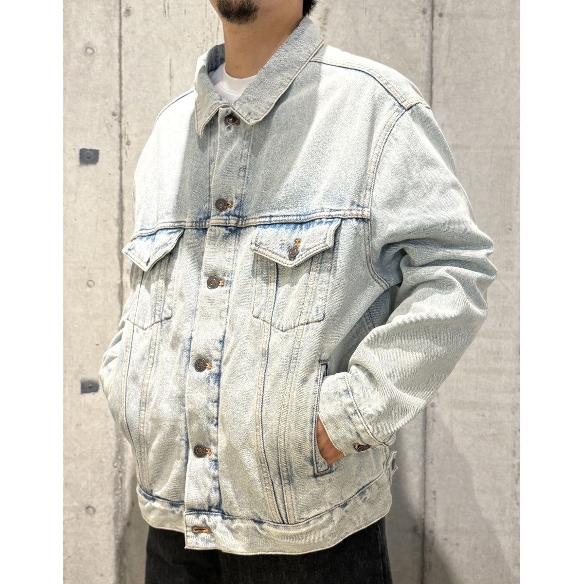 BALENCIAGA(バレンシアガ) 557351 Back Logo Crush Denim Jacket