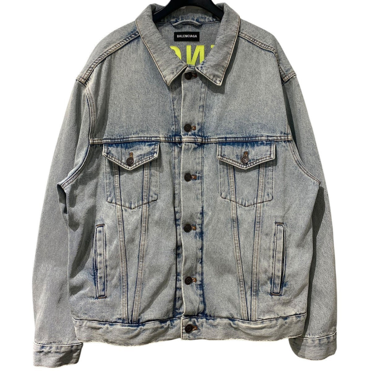 BALENCIAGA(バレンシアガ) 557351 Back Logo Crush Denim Jacket