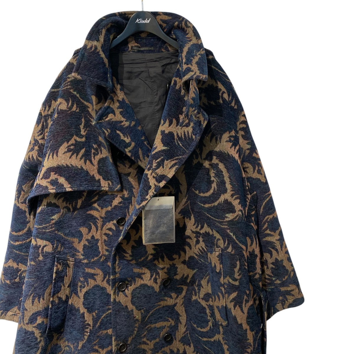 【特別価格!!】ヨウジヤマモトプールオム 24AW ゴブラン織ロングジャケット Yohji Yamamoto pour homme(ヨウジヤマモトプールオム) INK DYED