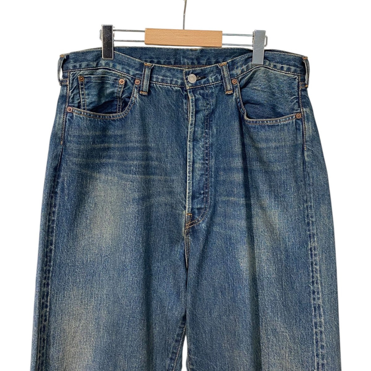 A．PRESSE×everyone Baggy Denim Pants USED加工バギーワイド