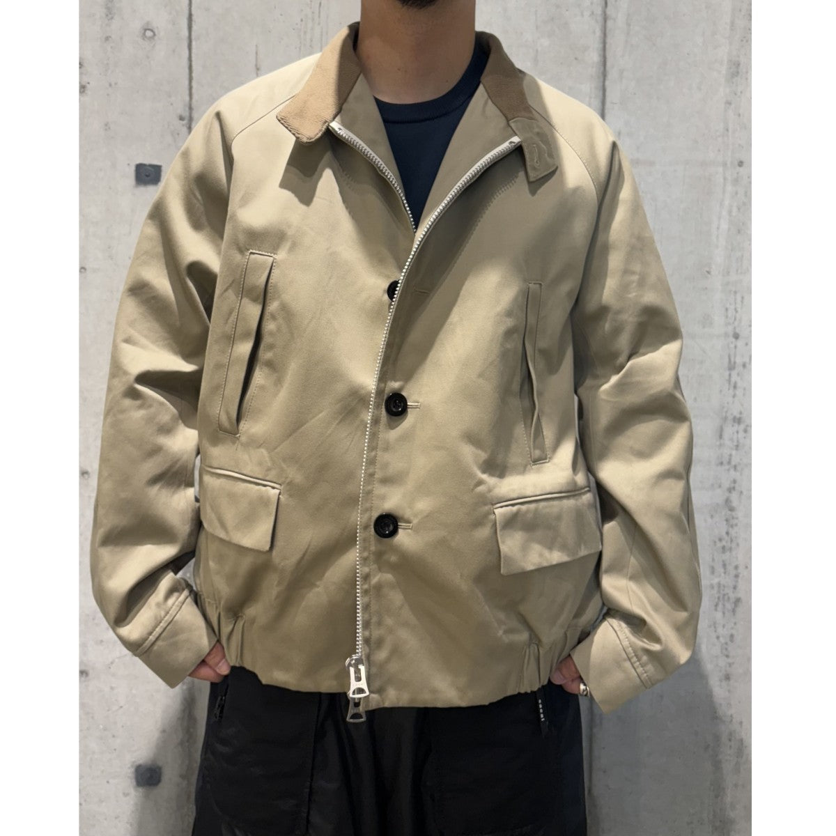 sacai(サカイ) 25SSCotton Chino JacketスイングトップZIP