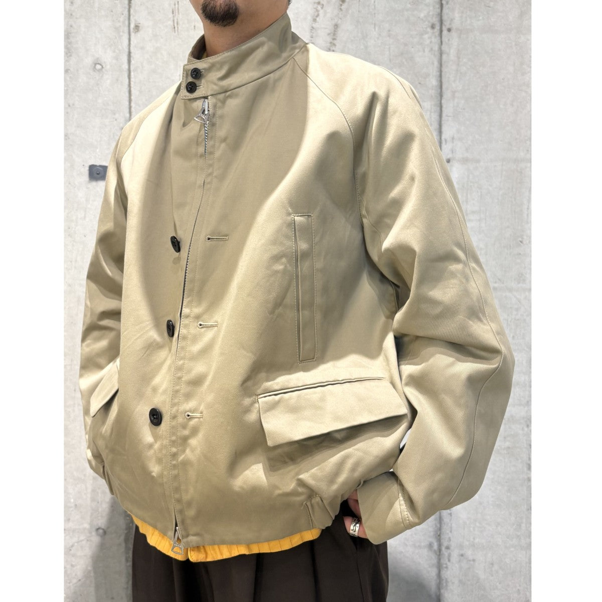 25SSCotton Chino JacketスイングトップZIPジャケット25-03603M