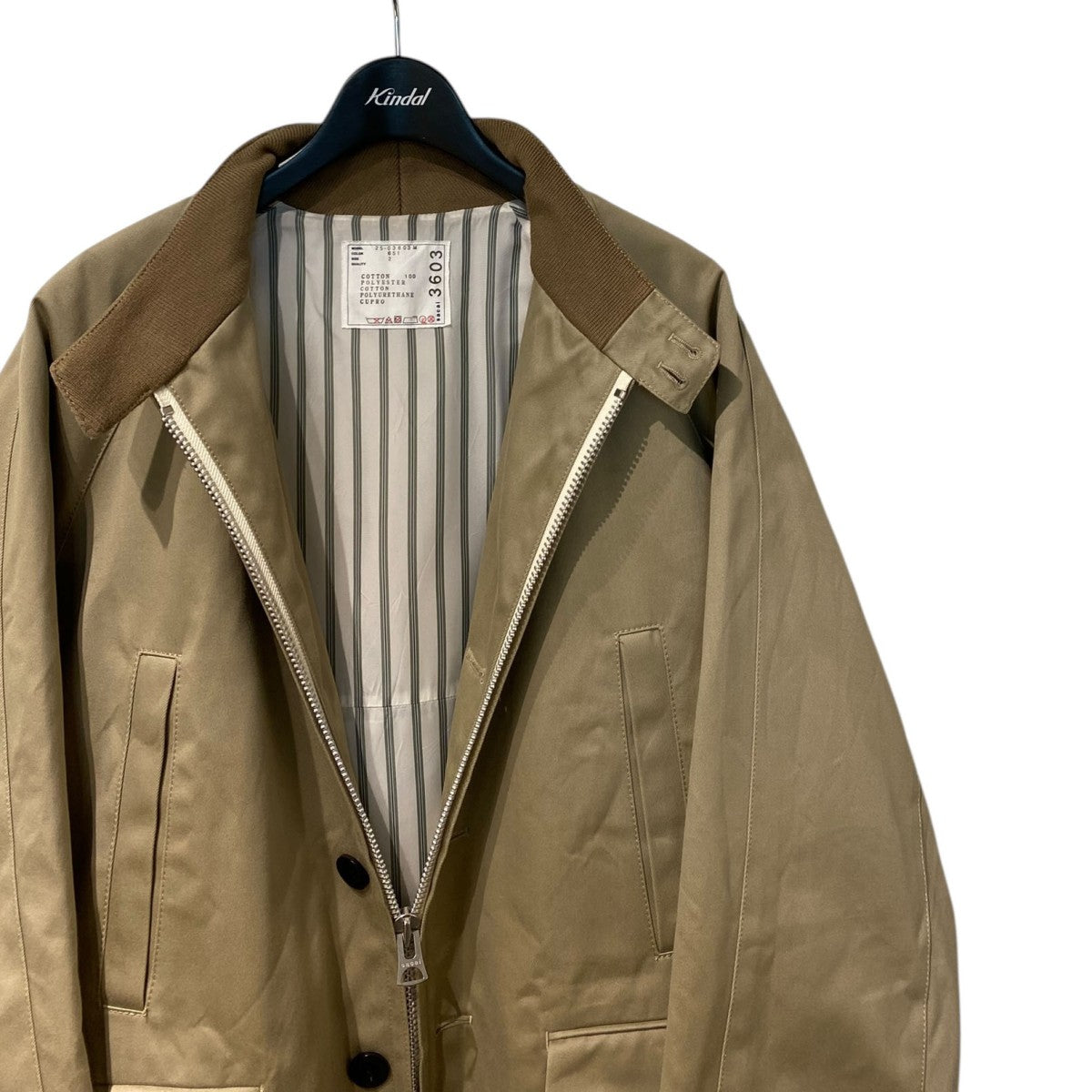 sacai(サカイ) 25SSCotton Chino JacketスイングトップZIP