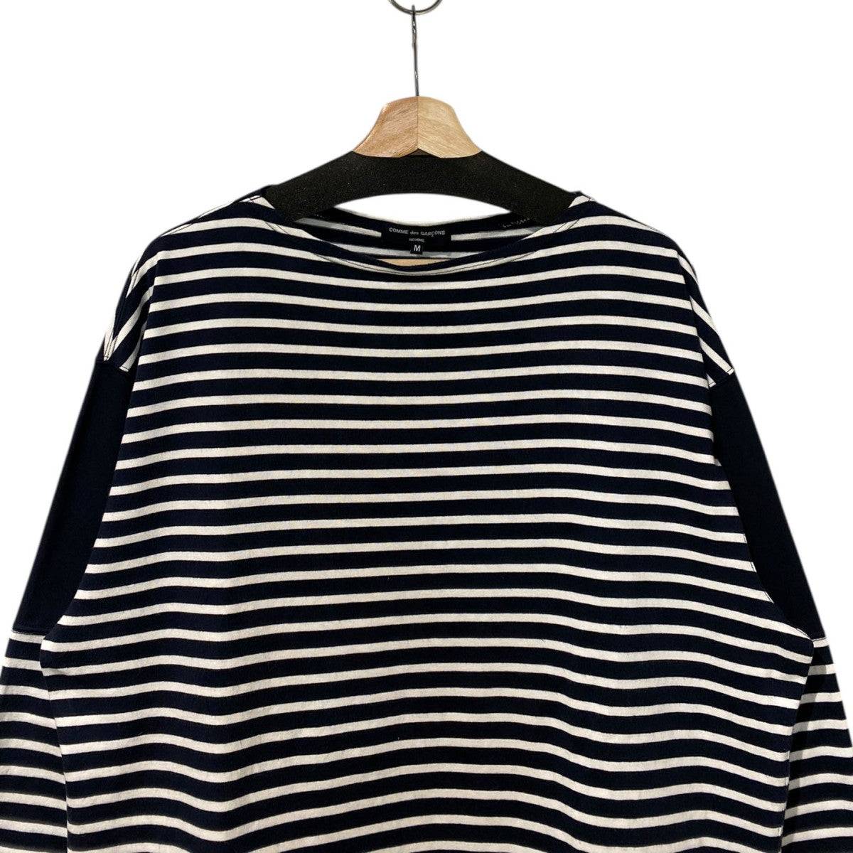 COMME des GARCONS 日本製　コットン100% ボーダーカットソー コットン天竺 ランダムボーダー TEE（Tシャツ/カットソー