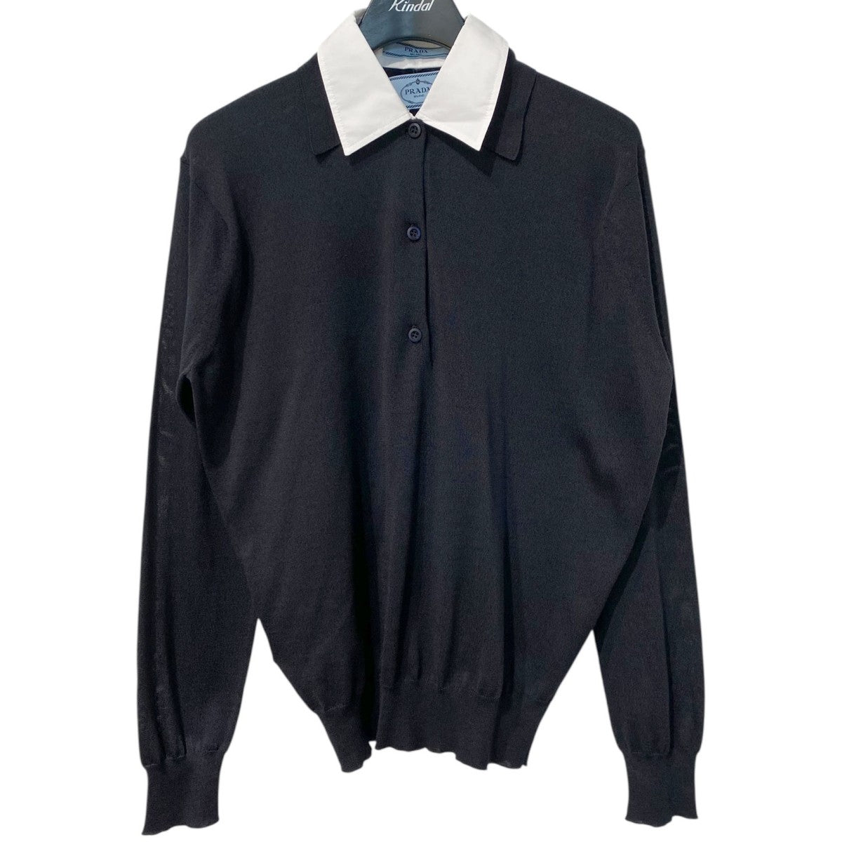 PRADA(プラダ) 2024年Detachable Collar Silk-Blend Knit Polo