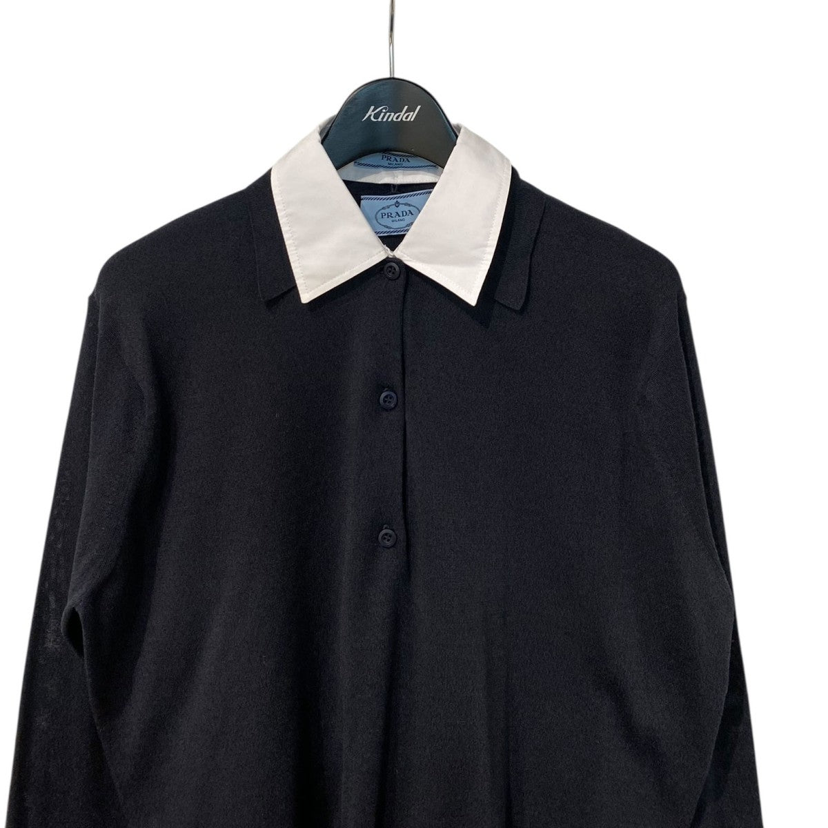 PRADA(プラダ) 2024年Detachable Collar Silk-Blend Knit Polo