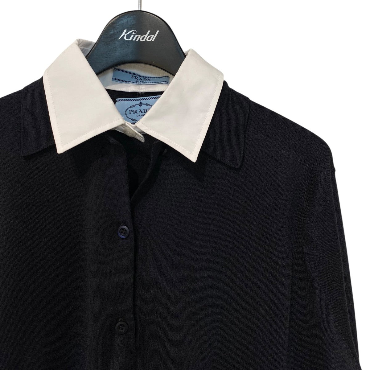 PRADA(プラダ) 2024年Detachable Collar Silk-Blend Knit Polo