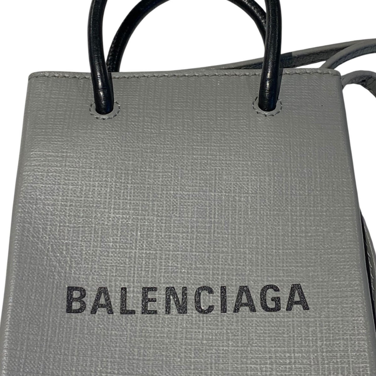 BALENCIAGA(バレンシアガ) Shopping Phone Holderロゴミニバッグ593826