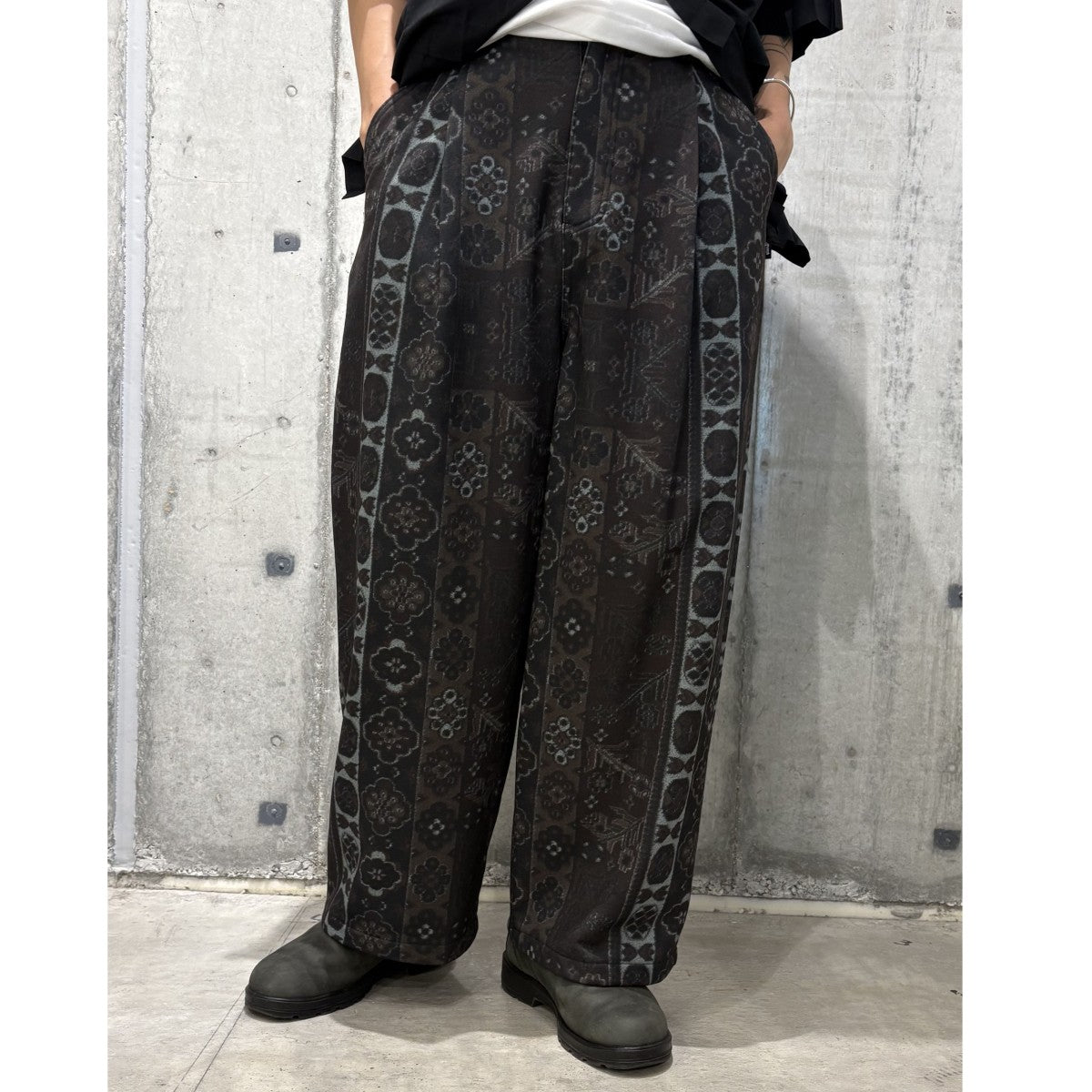 glamb(グラム) Whole Pattern Baggy Pants総柄バギーワイド