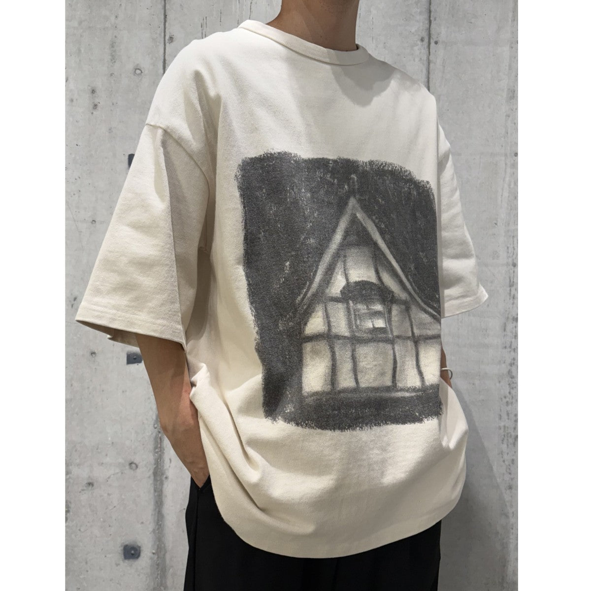 toogood 21AWThe Shearer T-Shirt Organic JerseyオーガニックコットンオーバーサイズプリントTシャツ 古着・中古-2枚目のアイテム画像