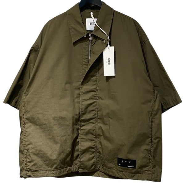 OAMC 24SSSally Short Sleeve Shirt RIPSTOPリップストップ裾ドローコードTECHテックオーバーサイズ半袖シャツジャケット 古着・中古-1枚目のアイテム画像
