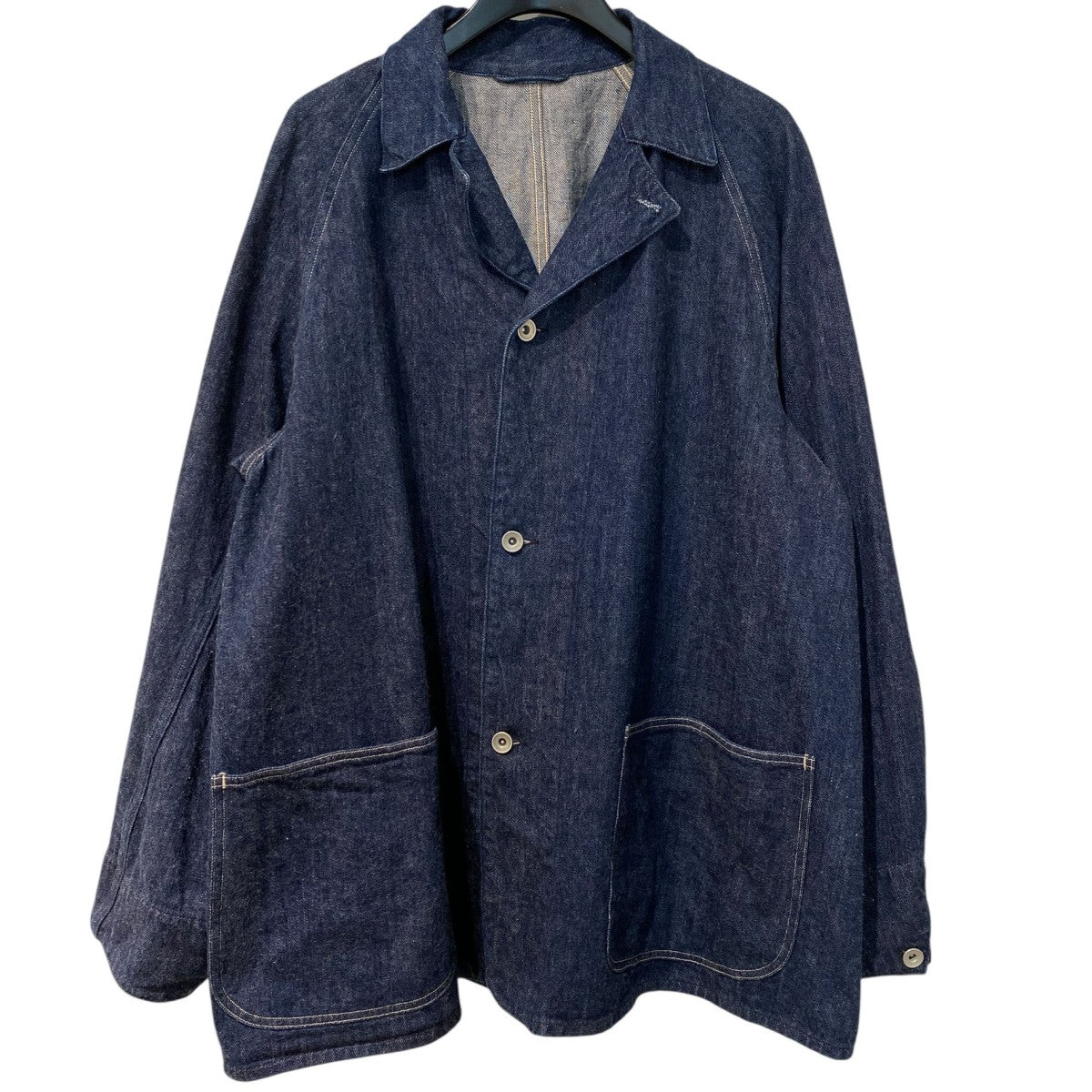 COMOLI 21ss デニムワークジャケット size3 COMOLI(コモリ) 21SSデニムワークジャケット インディゴネイビー