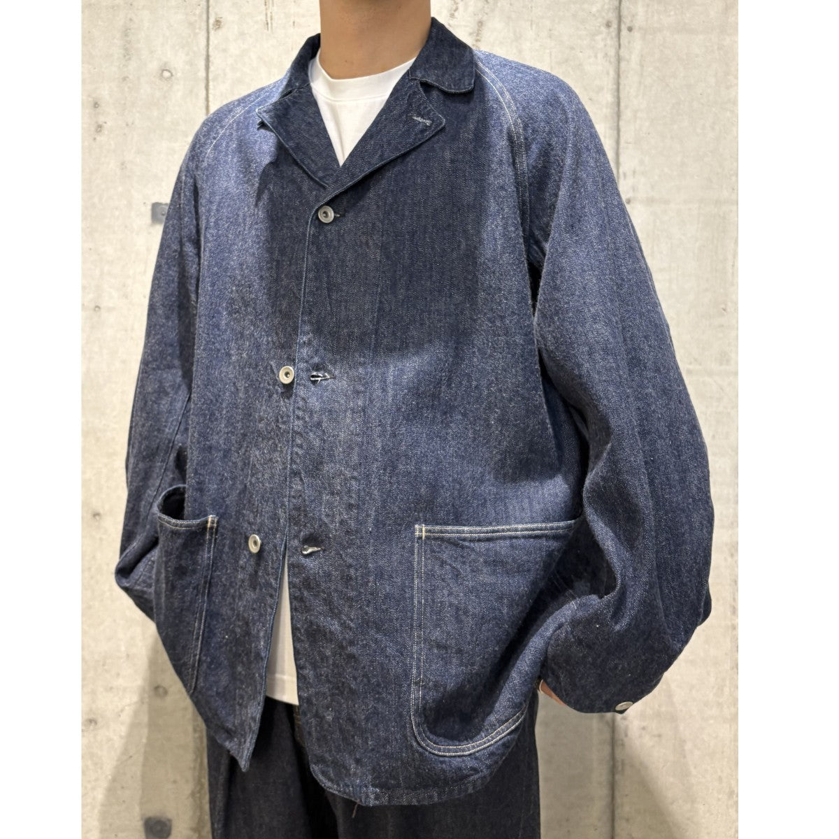 COMOLI(コモリ) 21SSデニムワークジャケット インディゴネイビー