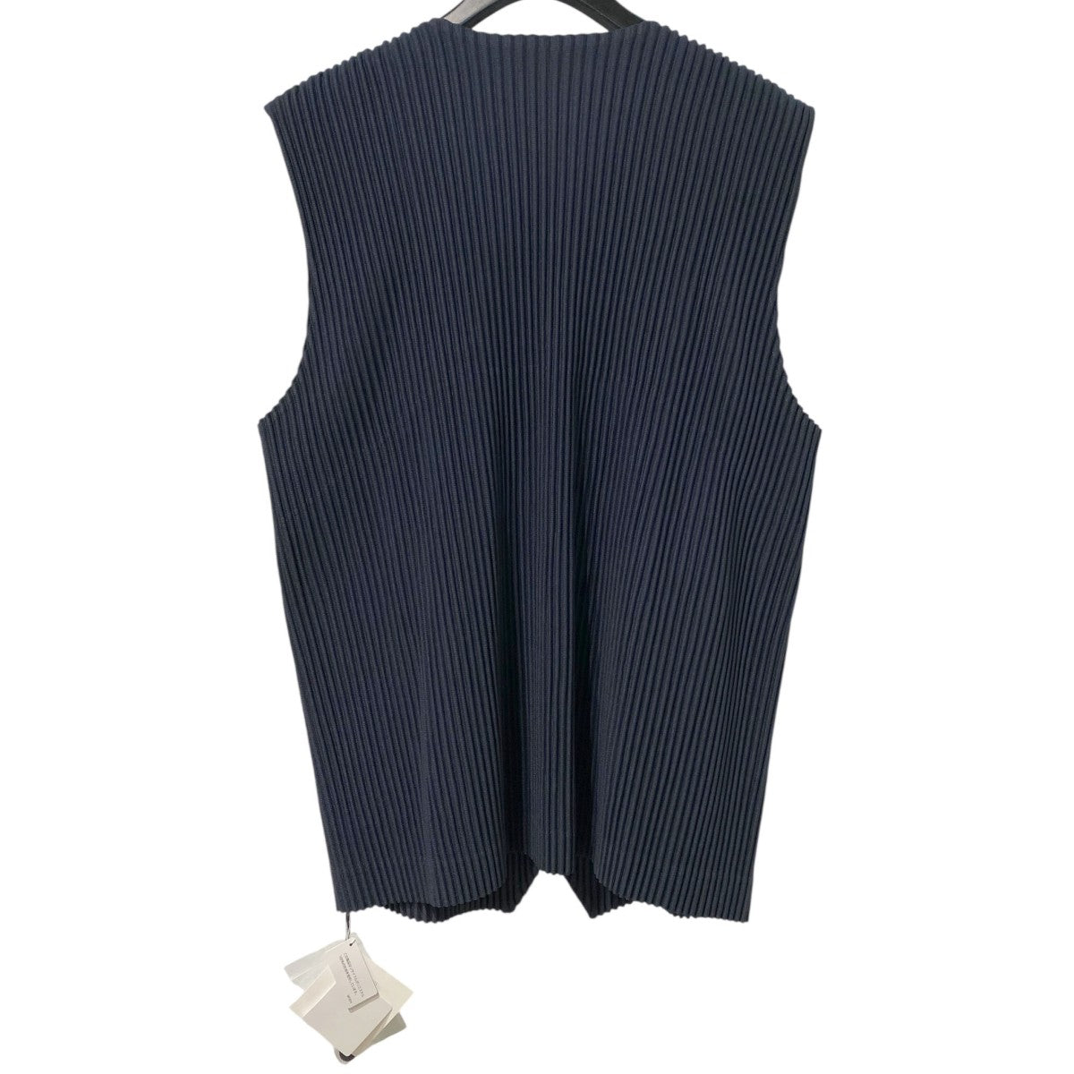 HOMME PLISSE ISSEY MIYAKE BASICライン／シーズンレスPLEATS／VESTプリーツベスト 古着・中古-3枚目のアイテム画像
