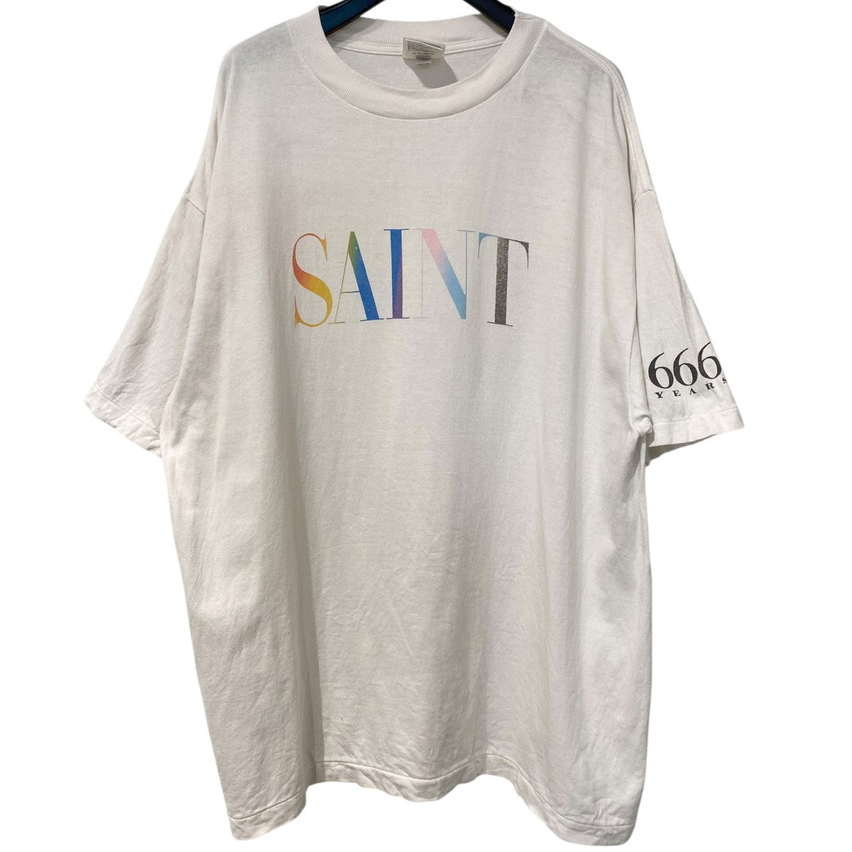 SAINT MICHAEL 24AWSS TEE RAINBOW SAINT USED加工Tシャツ 古着・中古-1枚目のアイテム画像