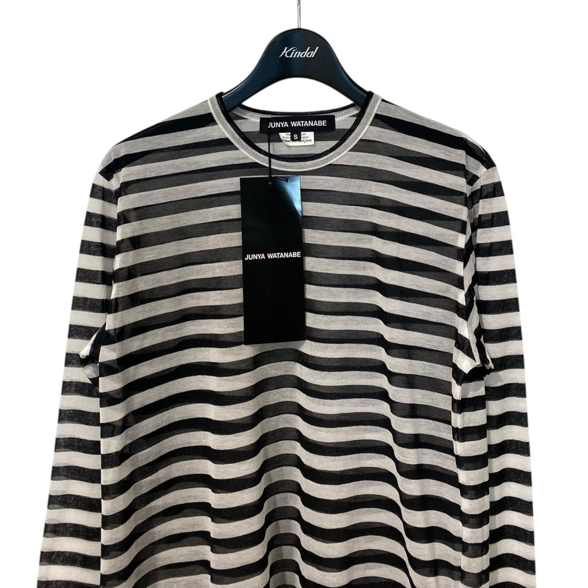 ジュンヤ　ニットサルエルロング JUNYA WATANABE(ジュンヤワタナベ) 24SSボーダー／シースルー