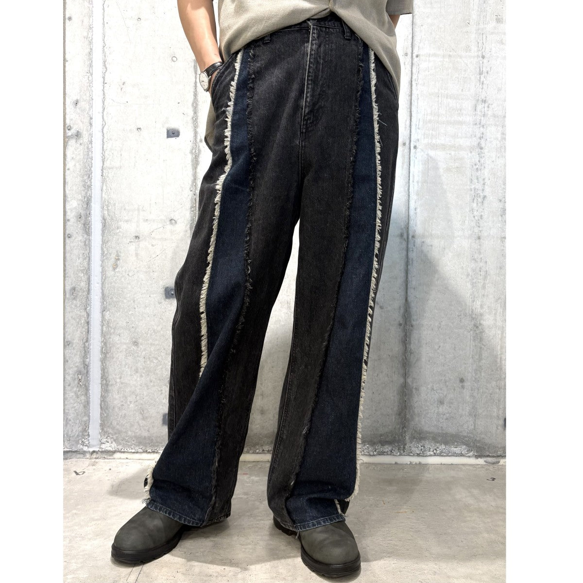 パンツ OVER WAIST SWITCHING DENIM パンツ OVER WAIST SWITCHING DENIM OVER WAIST SWITCHING DENIM