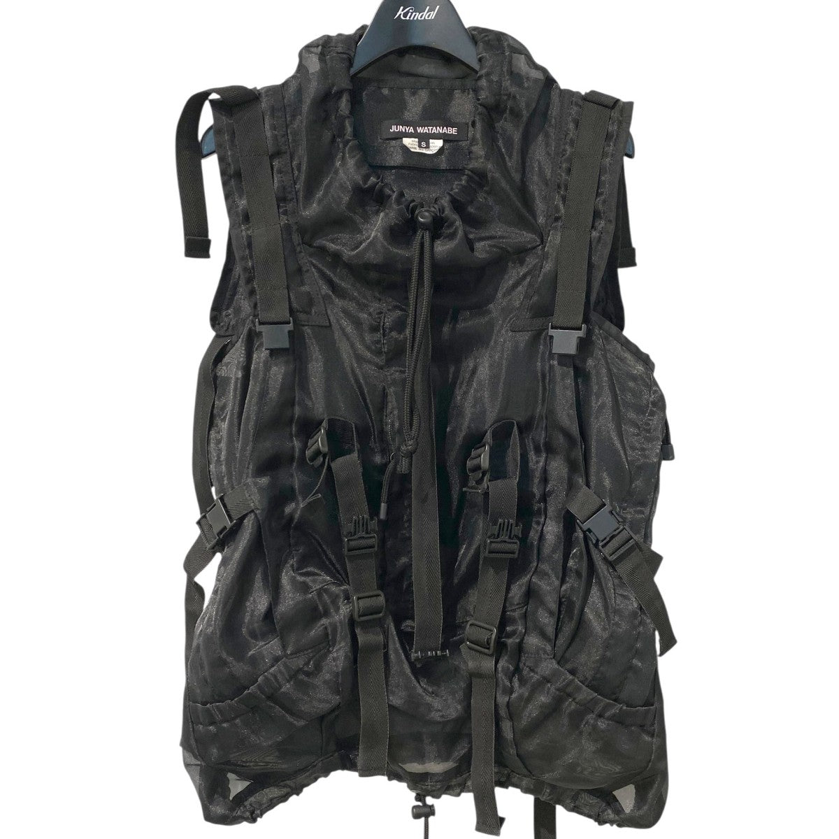 JUNYA WATANABE COMME des GARCONS 25SSJO-B007 Organdy Tech Blouseテックブラウスベストノースリーブトップス 古着・中古-1枚目のアイテム画像