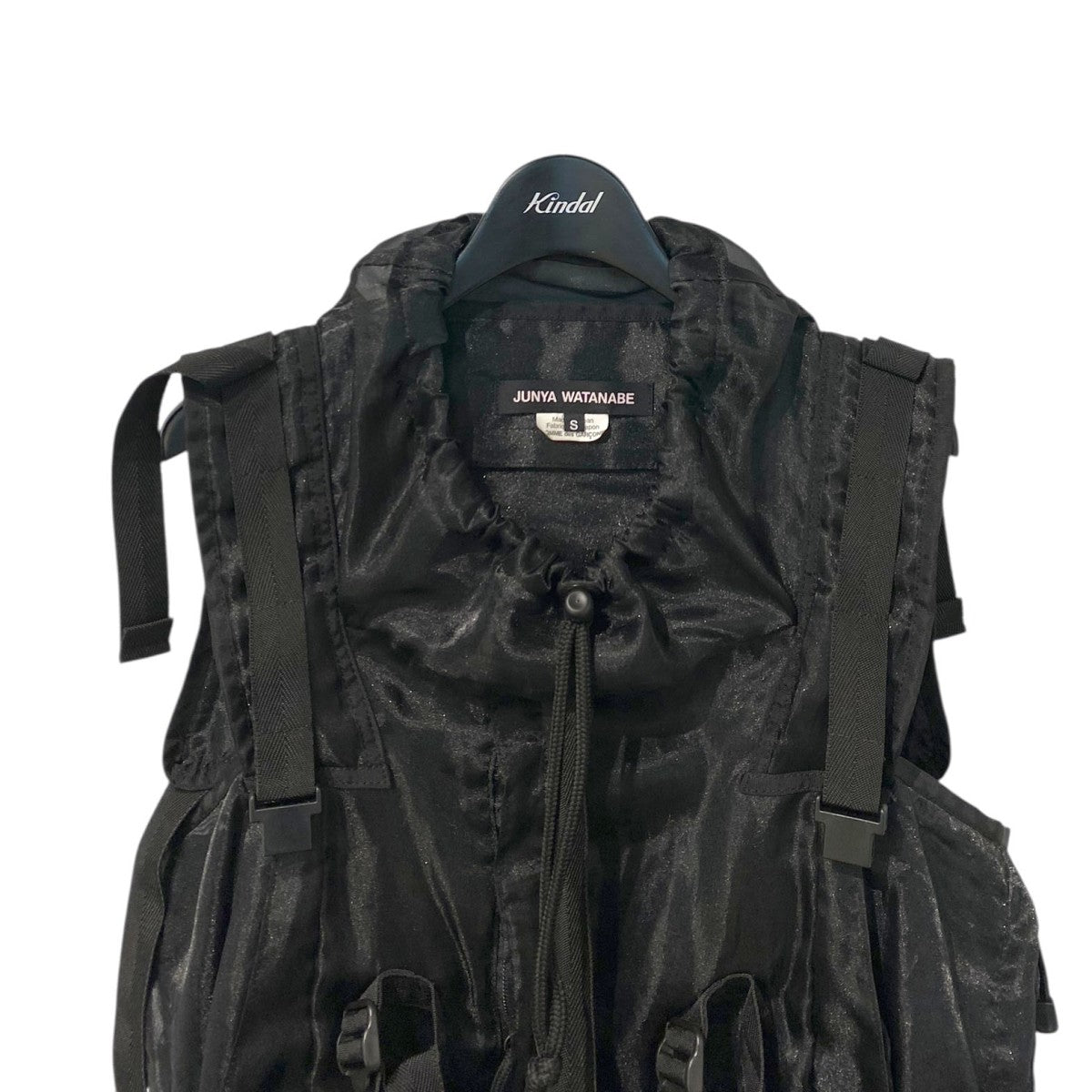 JUNYA WATANABE COMME des GARCONS 25SSJO-B007 Organdy Tech Blouseテックブラウスベストノースリーブトップス 古着・中古-3枚目のアイテム画像