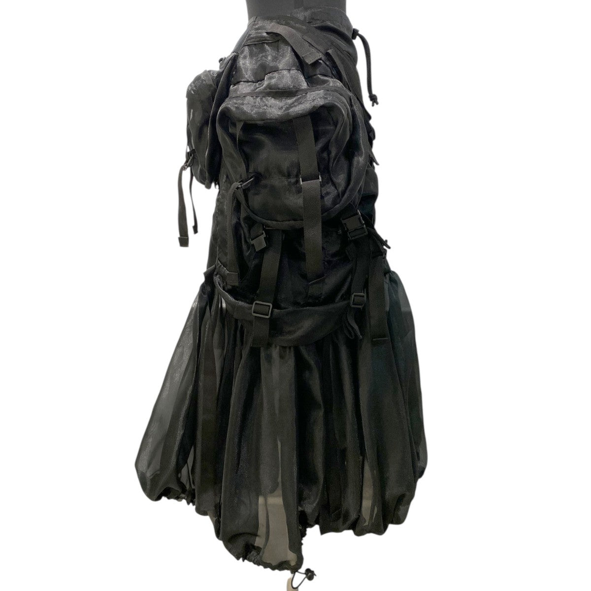 JUNYA WATANABE COMME des GARCONS 25SSJO-S017／Organdy Tech Skirtテックマルチポケットバルーンスカート 古着・中古-4枚目のアイテム画像