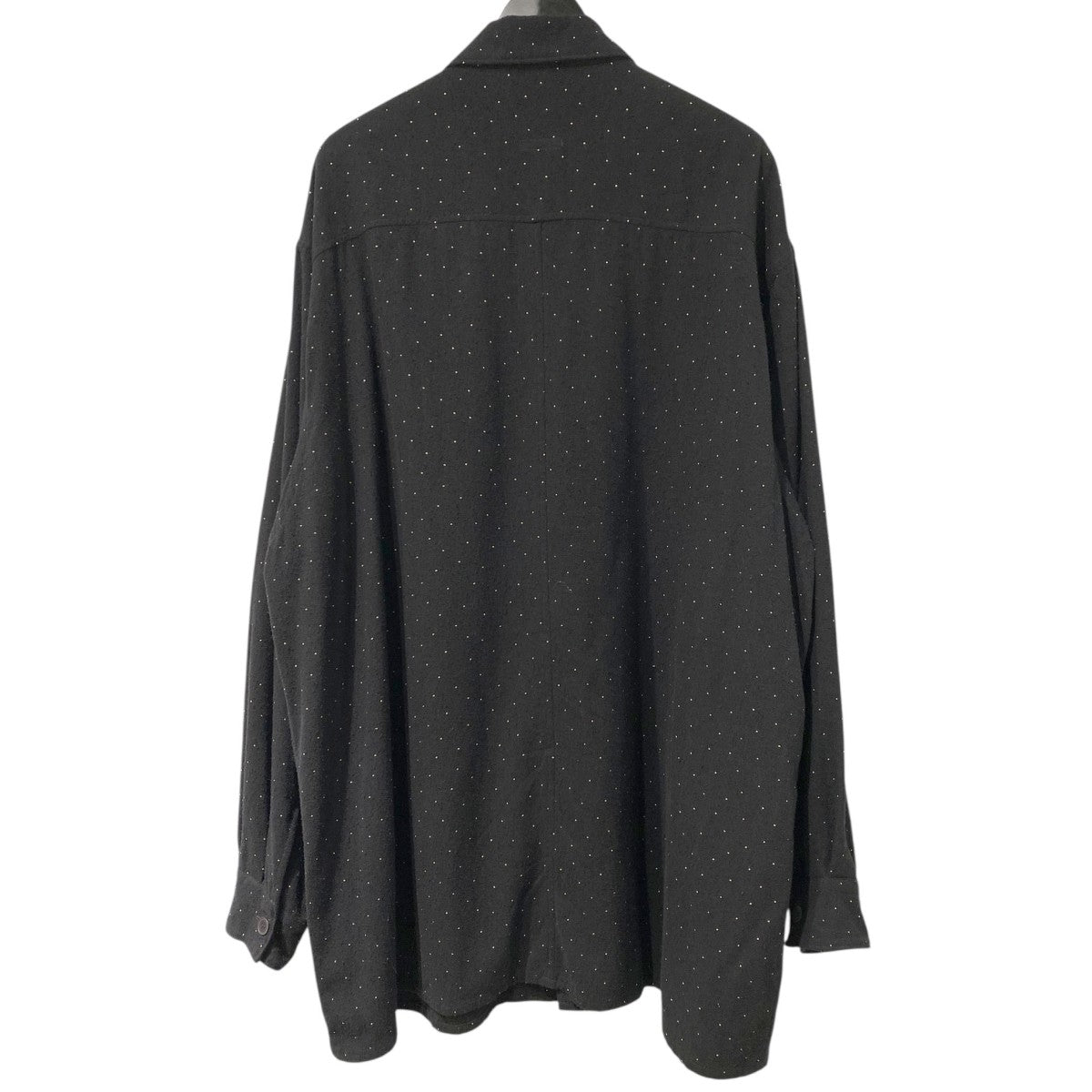 COMOLI(コモリ) 24SSシルクノイル ドット シャツジャケット ブラック