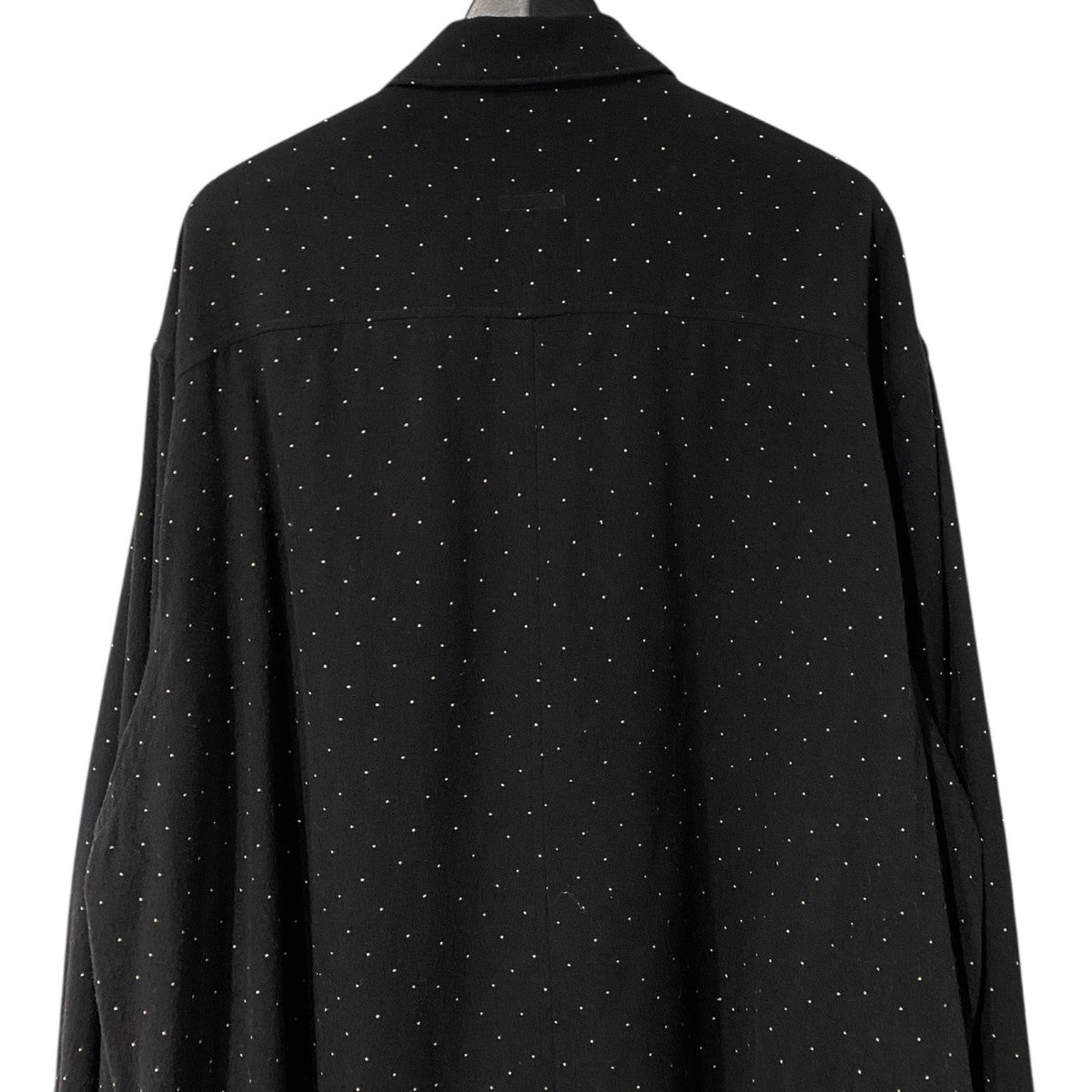 COMOLI(コモリ) 24SSシルクノイル ドット シャツジャケット ブラック