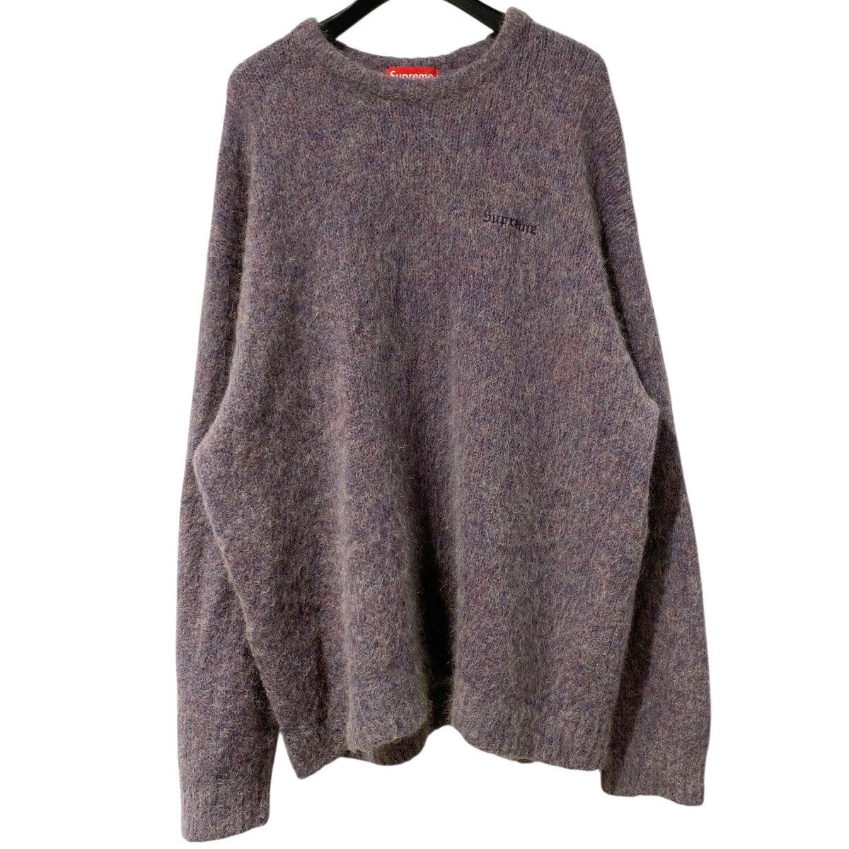 22AWMohair Sweater Logo モヘヤセーターニット