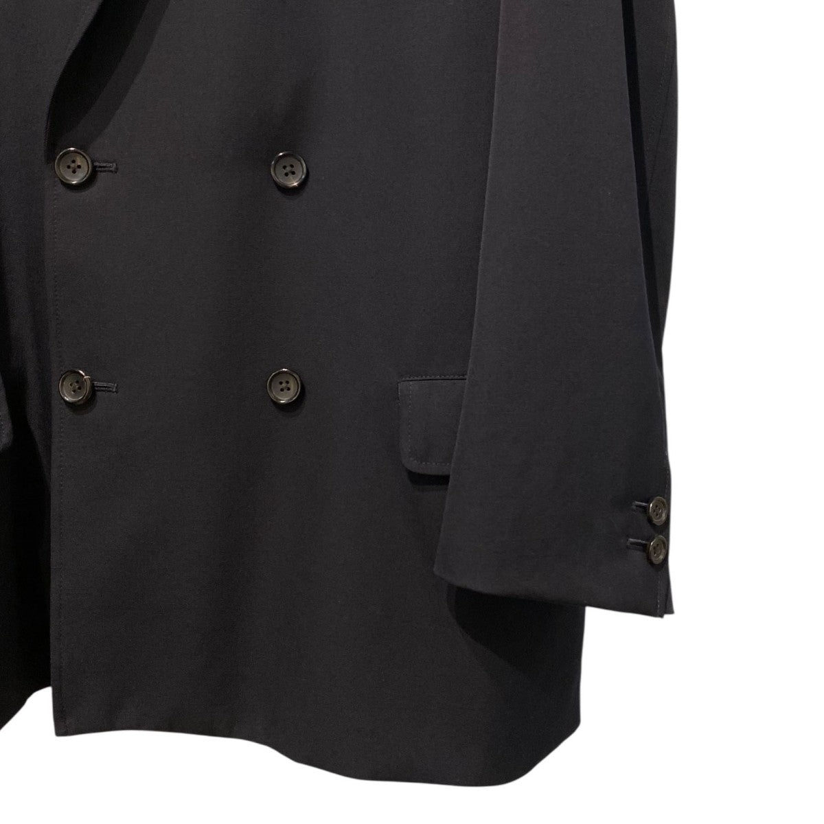 Selvage Wool Double Jacketオーバーサイズウールギャバジンダブルジャケット