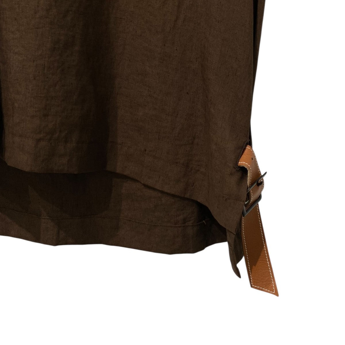 19SSLINEN BELTED TサイドベルトリネンTシャツ