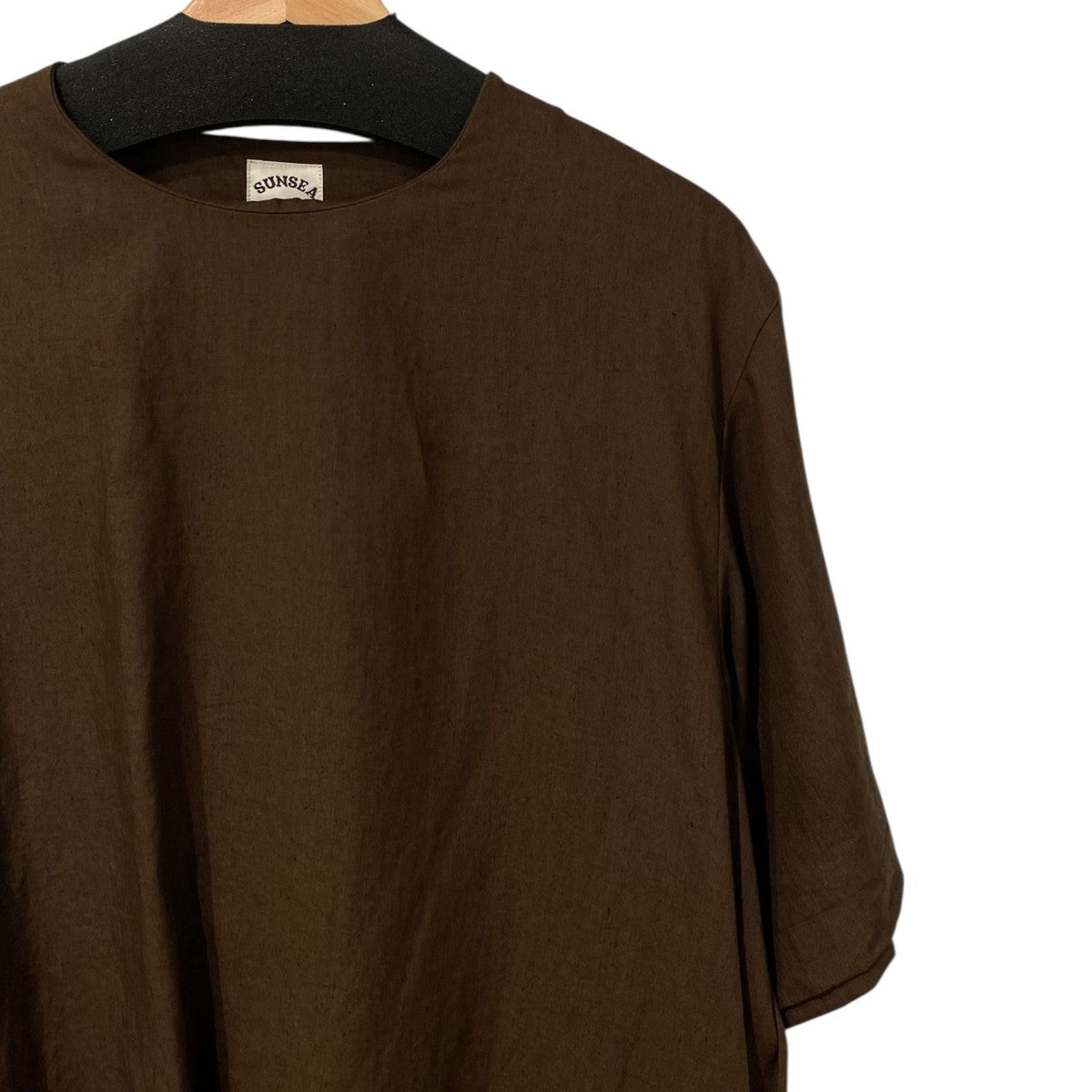 19SSLINEN BELTED TサイドベルトリネンTシャツ