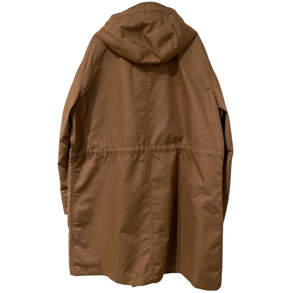 J．W．ANDERSON 22SSLong Utility Parkaロゴレザーパッチミリタリーコート 古着・中古-3枚目のアイテム画像
