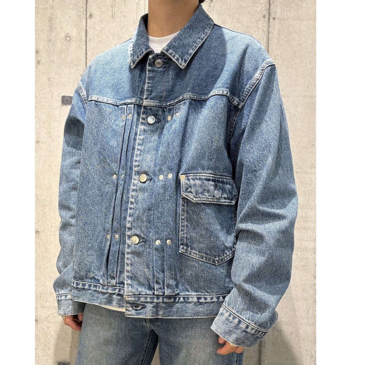 TANAKA(タナカ) ST-45 New Classic Jean Jacket Vintage Blue USED加工