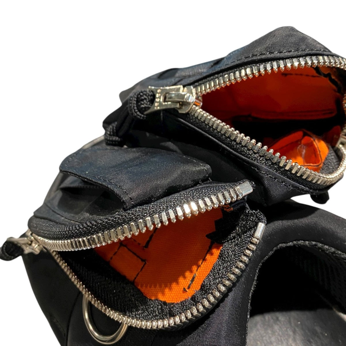 sacai(サカイ) 24SSPocket Slidesポケットレザーサンダル靴 ブラック