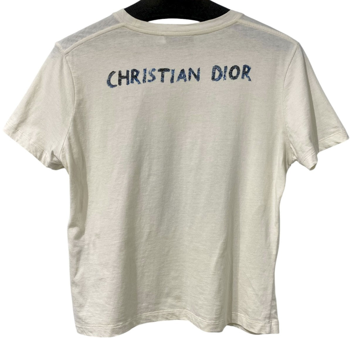 Christian Dior 21SSHeart Beat Cotton LinenT-ShirtバックロゴアートプリントTシャツ 古着・中古-2枚目のアイテム画像