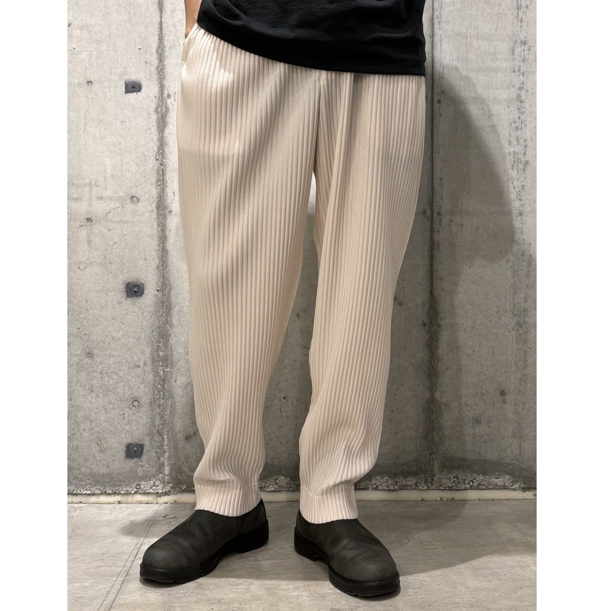 22AWPLEATS／TAPERED／LONGプリーツテーパードパンツ