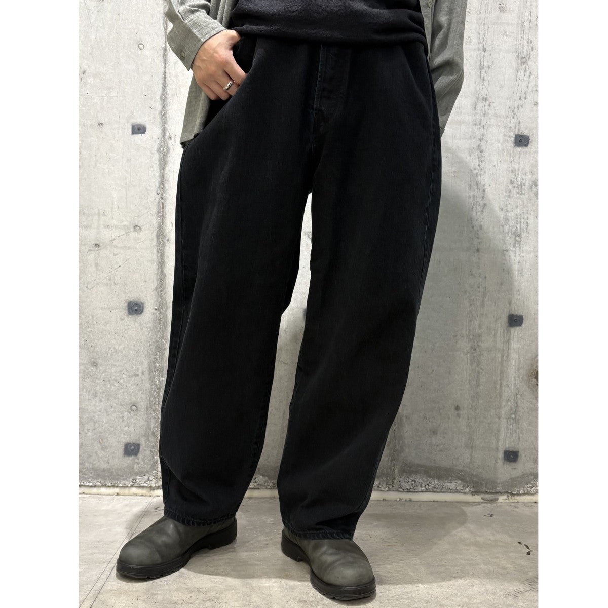 A．PRESSE×everyone Vintage Baggy Denim Pantsヴィンテージ加工バギー