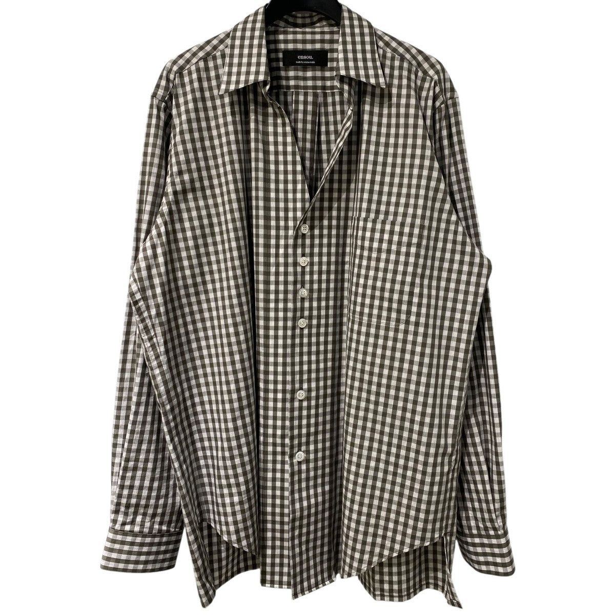 25SSGINGHAM CHILDISH SHIRTオーバーサイズオープンカラーチェックシャツ