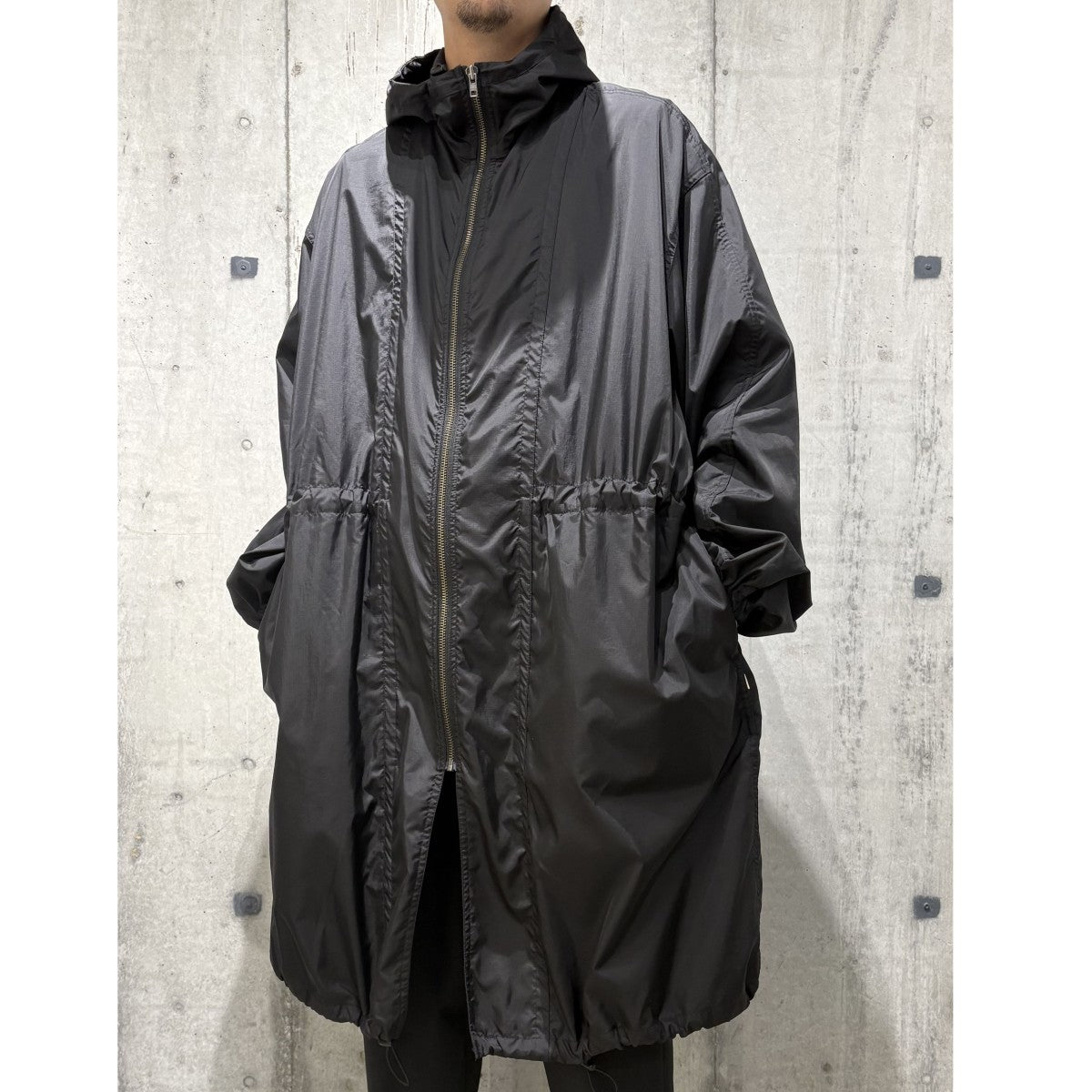 25SSNylon Packable Hooded Coatオーバーサイズナイロンパッカブルコート