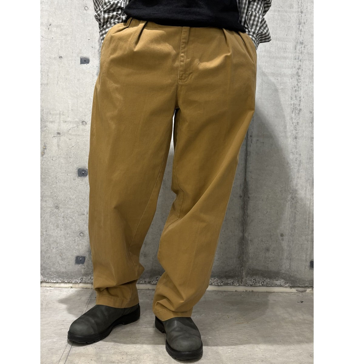 90's2 Tuck Chino Trousersチノワイドパンツ